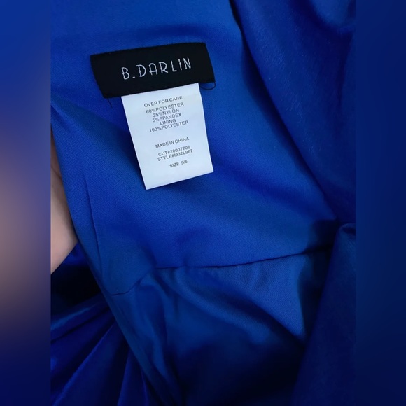 Blue high low dress - Picture 2 of 2